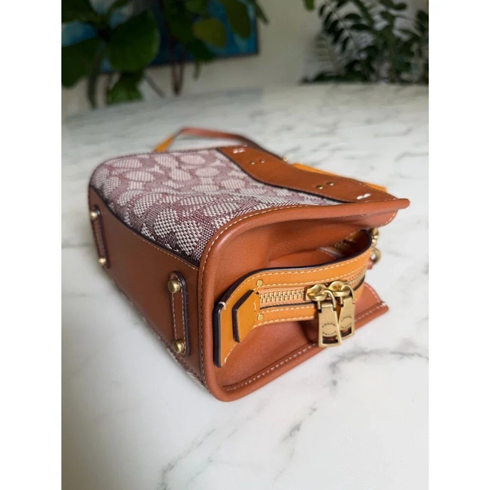 Coach Rogue 17 In Signature Textile Jacquard With Duck Motif C6164 Crossbody Bag